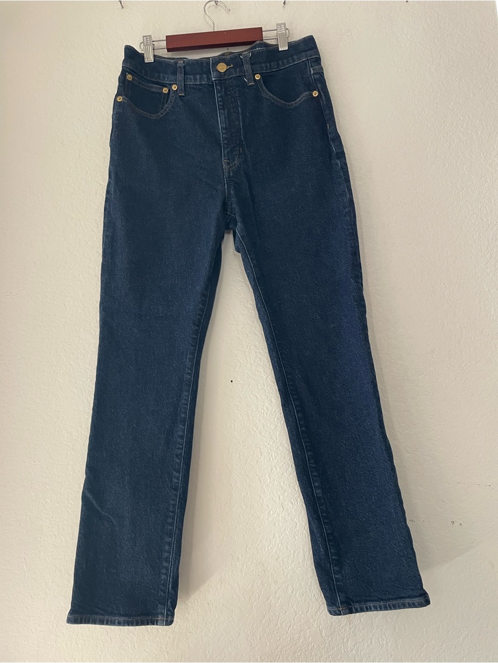 J. Crew Dark Blue Straight Leg Jeans